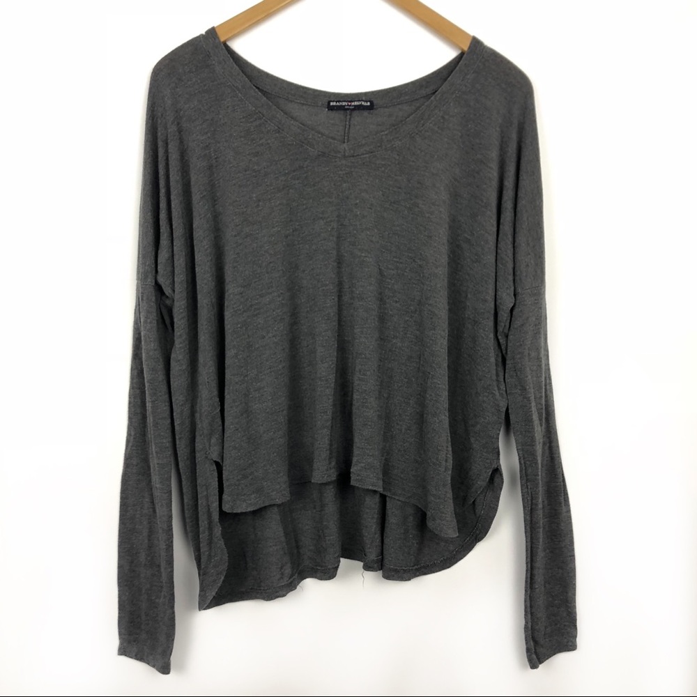 Brandy Melville Long Sleeve Flowy Oversized Top